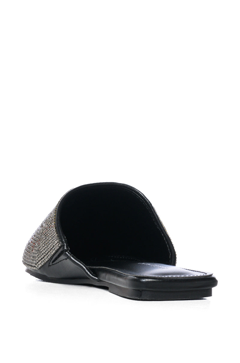 AZALEA WANG COLBY BLACK POINTED TOE FLAT