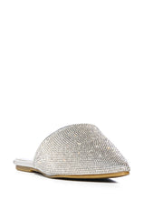 AZALEA WANG COLBY SILVER WOVEN FLAT