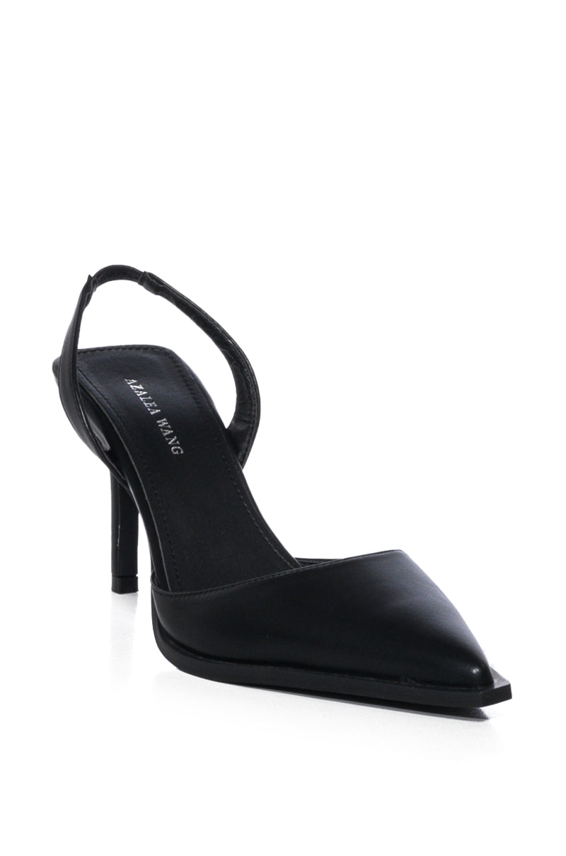 AZALEA WANG MAC BLACK PU PUMP