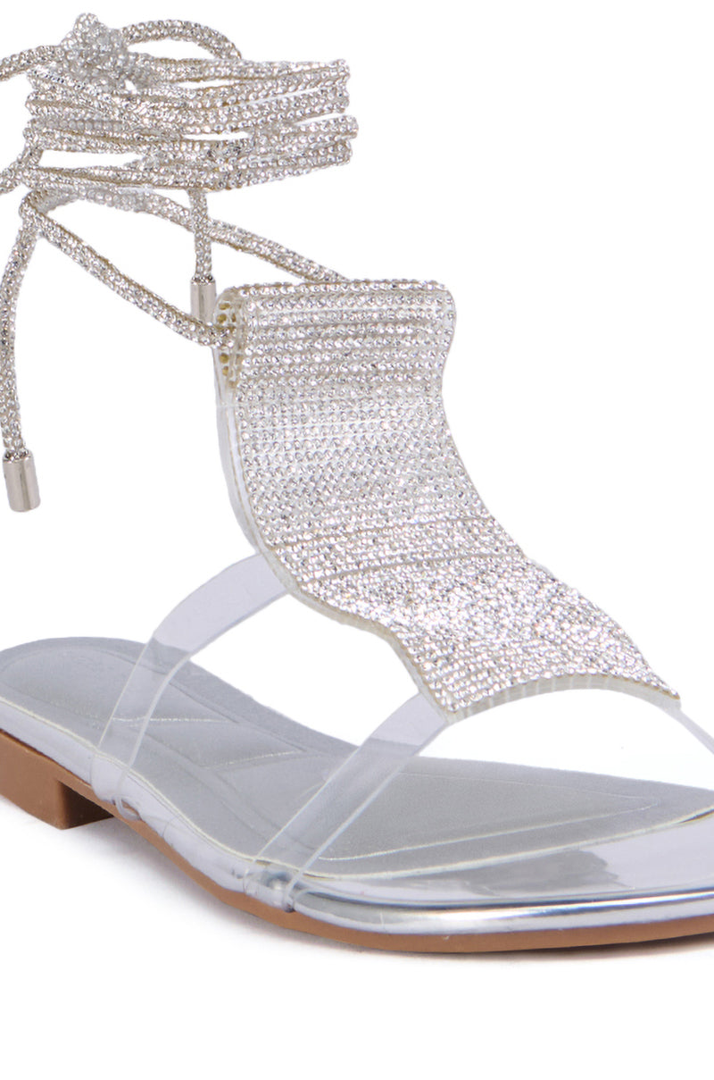 AZALEA WANG ESKEL SILVER SANDAL