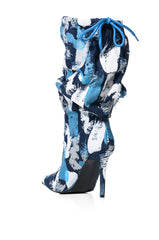 AZALEA WANG JAYCEE MULTI PAINT STROKE DETAIL BOOT