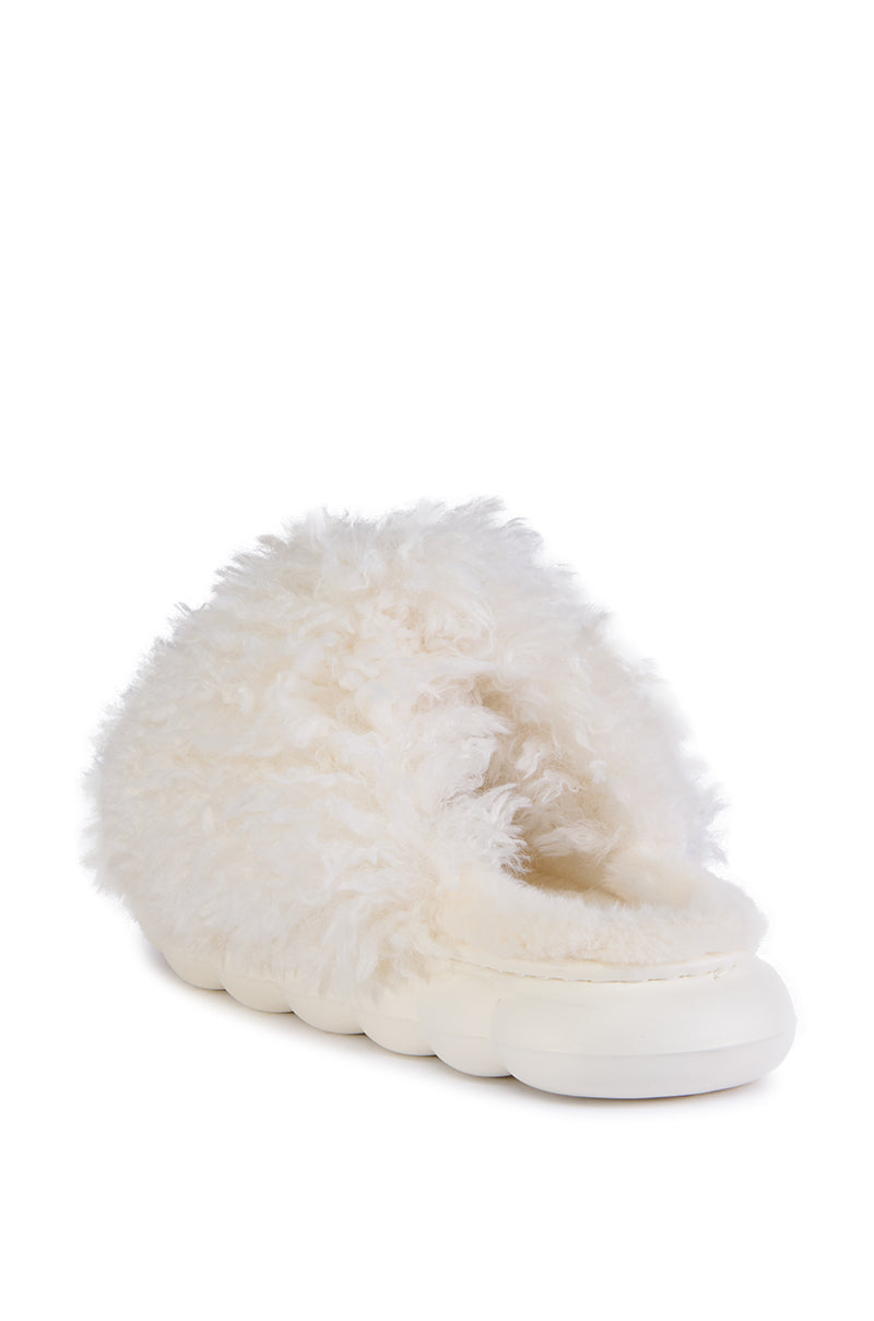 AZALEA WANG LAWSON WHITE SLIPPER