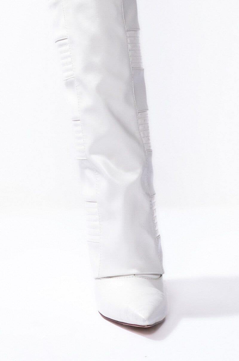 AZALEA WANG LIKE RAIN IN THE SUN WEDGE BOOT IN WHITE