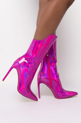 AZALEA WANG MAKE MY HEART SKIP A BEAT STILETTO BOOTIE IN PINK