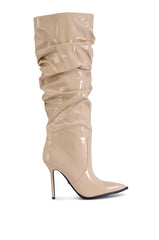 AZALEA WANG MITICA NUDE PATENT SLOUCH BOOT