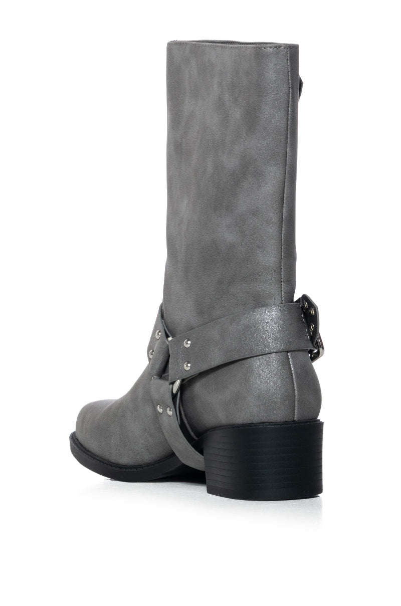 AZALEA WANG MON CHERIE GRAY BOOTIE