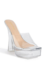 AZALEA WANG ALEXUS SLIP ON SANDAL IN SILVER