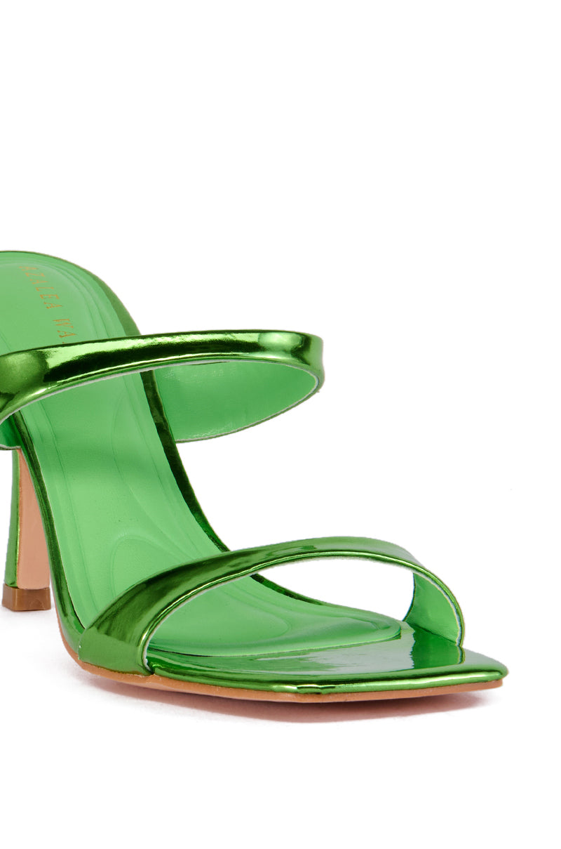 AZALEA WANG RAMIRO GREEN METALLIC SANDAL