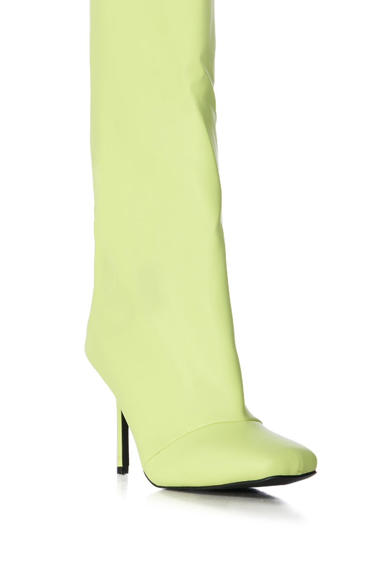 AZALEA WANG REBELITE LIME BOOT