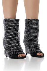 AZALEA WANG RIESLIN MESH BOOTIE IN BLACK