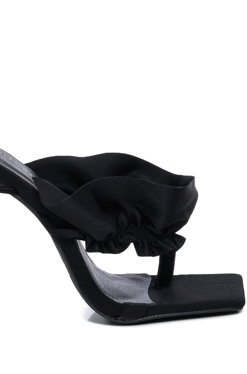 AZALEA WANG BLACK STILETTO SANDAL
