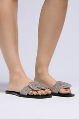 AZALEA WANG TAMBOURINE BLACK SANDAL