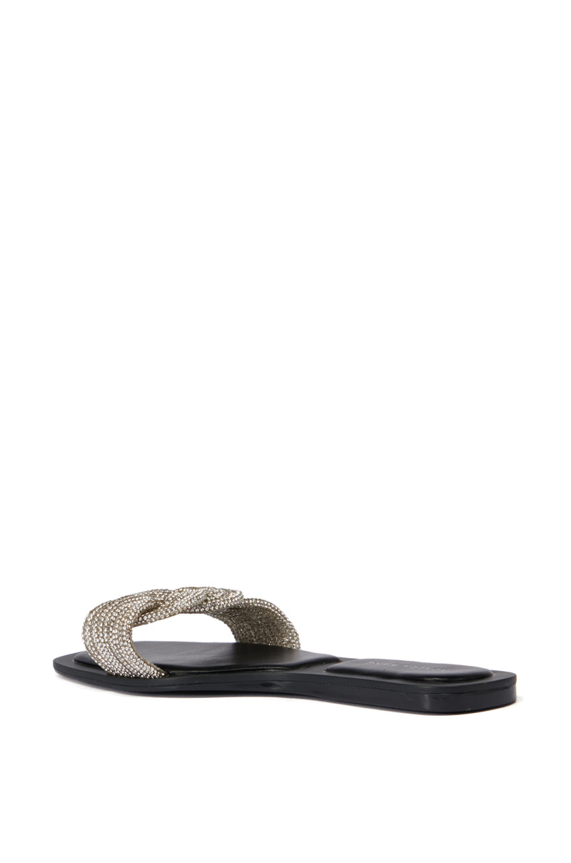 AZALEA WANG TAMBOURINE BLACK SANDAL