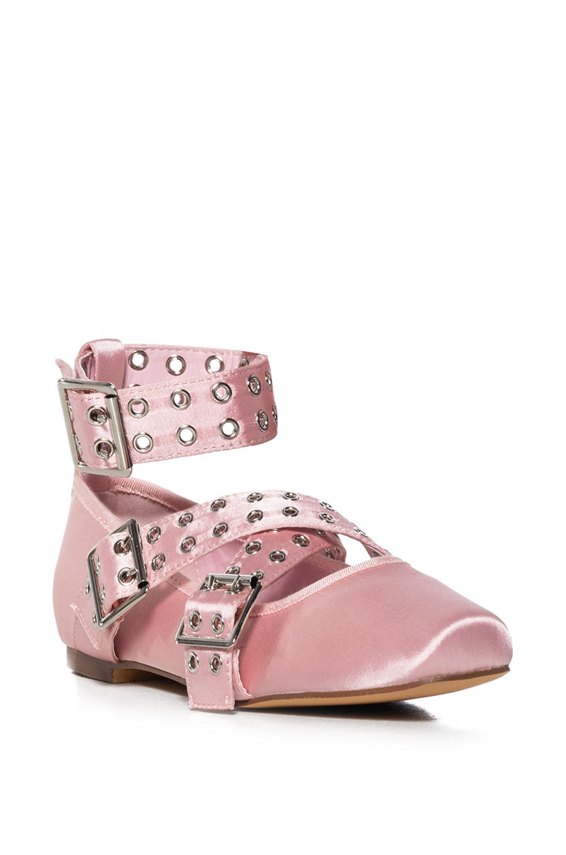 AZALEA WANG XANDRA PINK BALLET FLAT