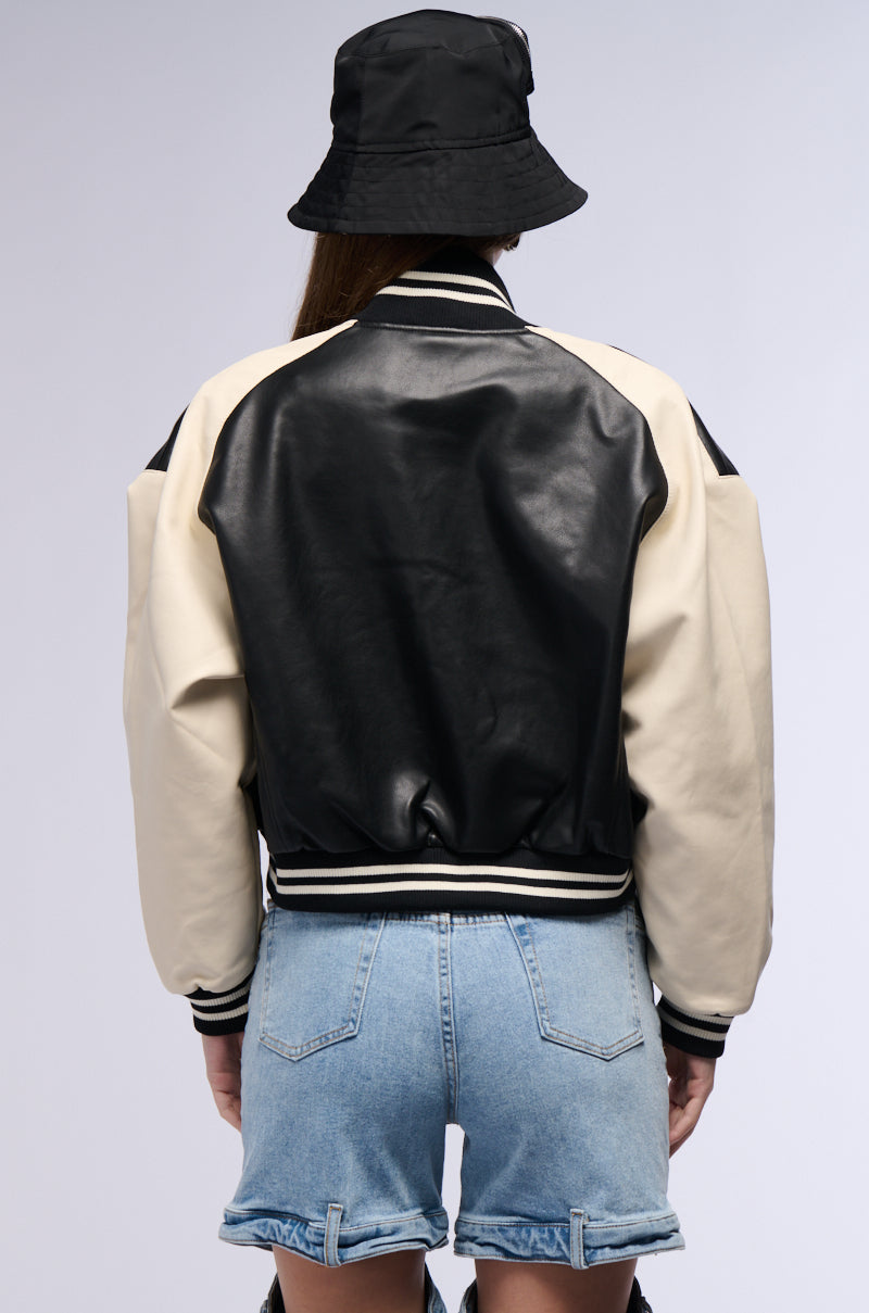 BEAM ME UP ZIPPERED BOMBER