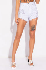 BELLA VITA DISTRESSED DENIM SHORT