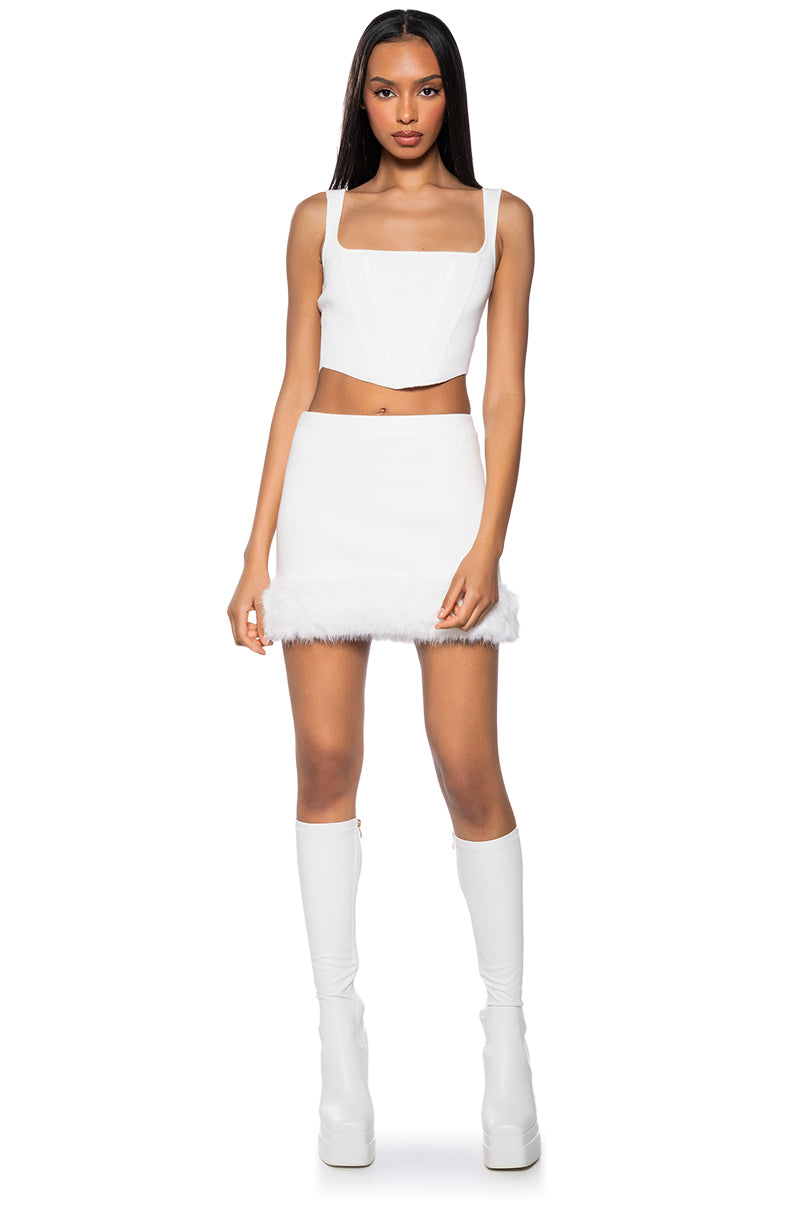 BIG MOOD FITTED CORSET TOP