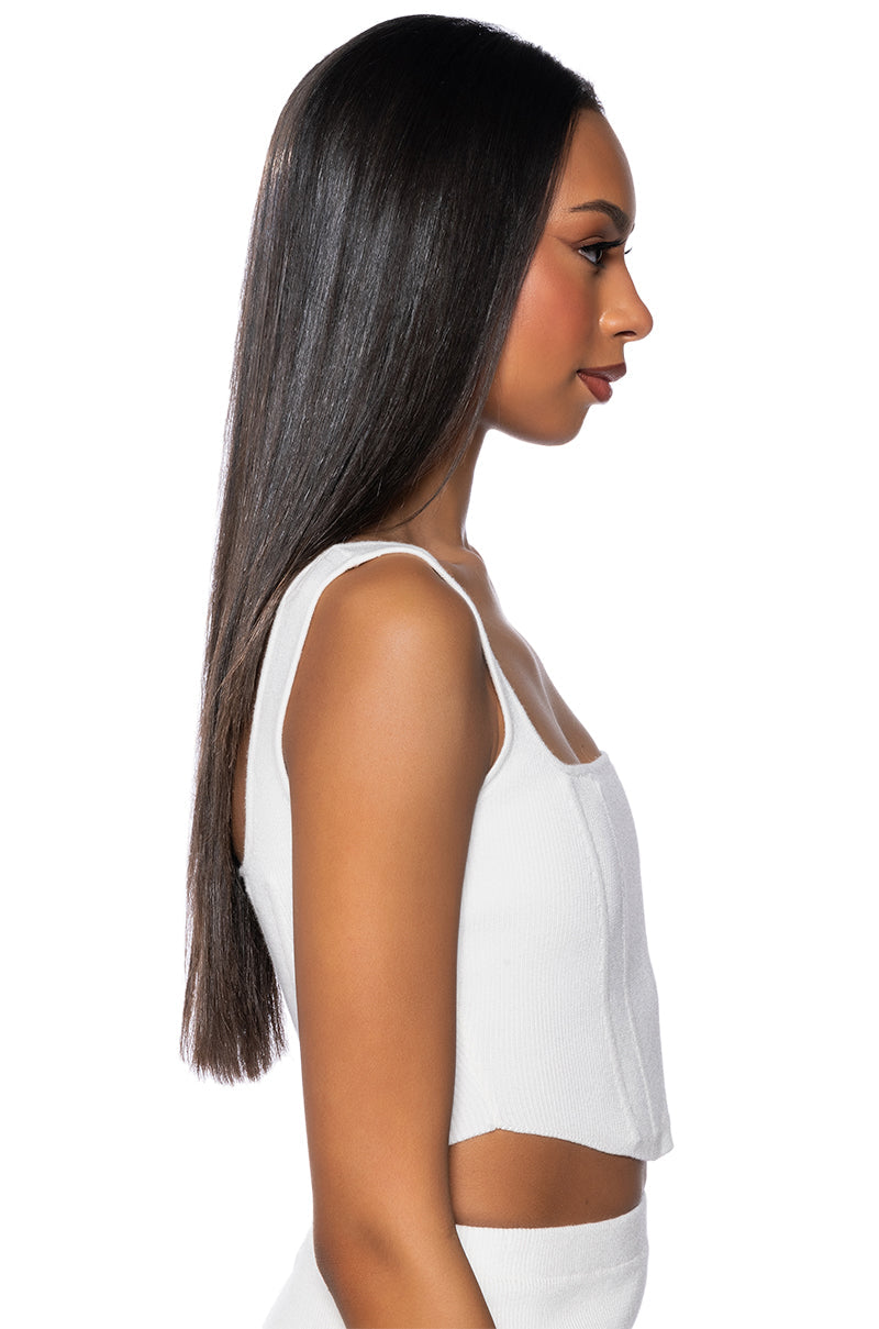 BIG MOOD FITTED CORSET TOP