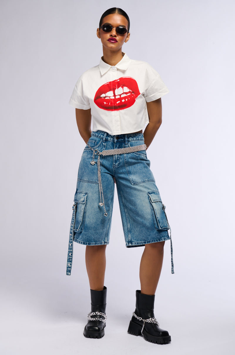 BIG MOUTH SHORT SLEEVE BUTTON DOWN