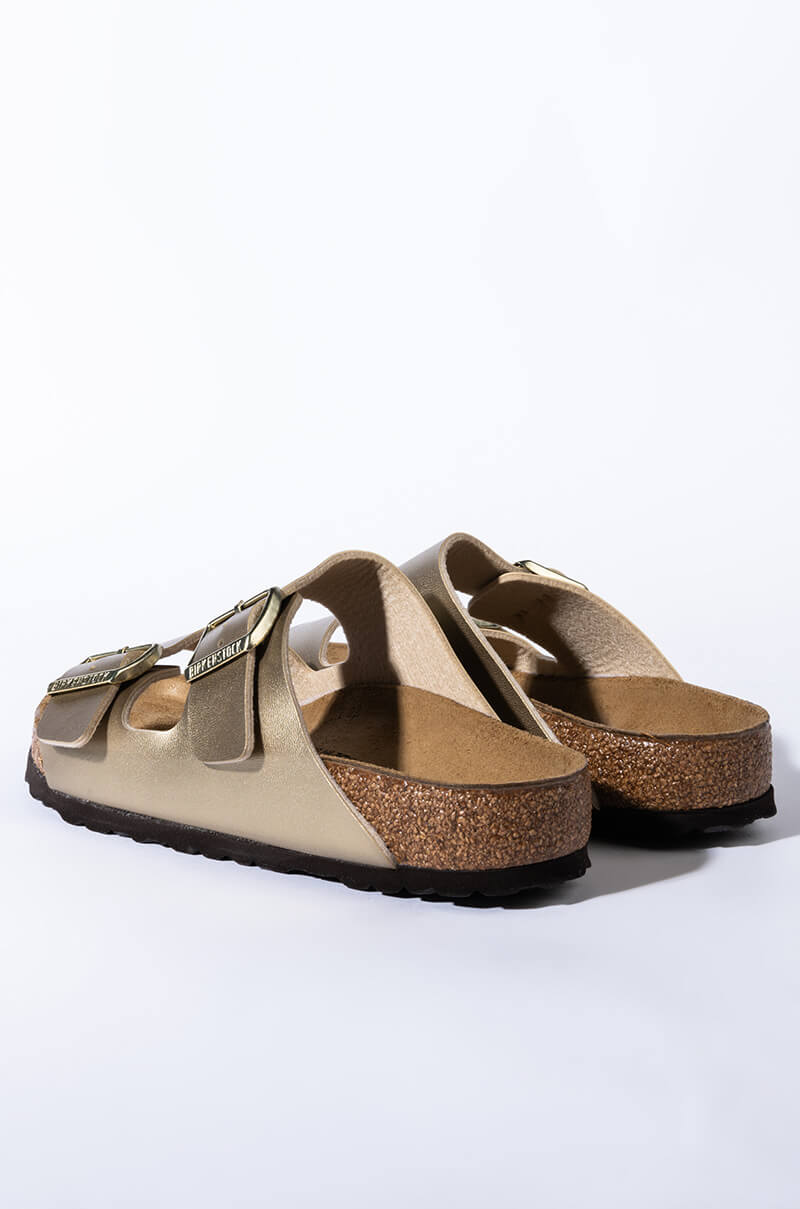 BIRKENSTOCK ARIZONA BIRKO-FLOR GOLD SANDAL