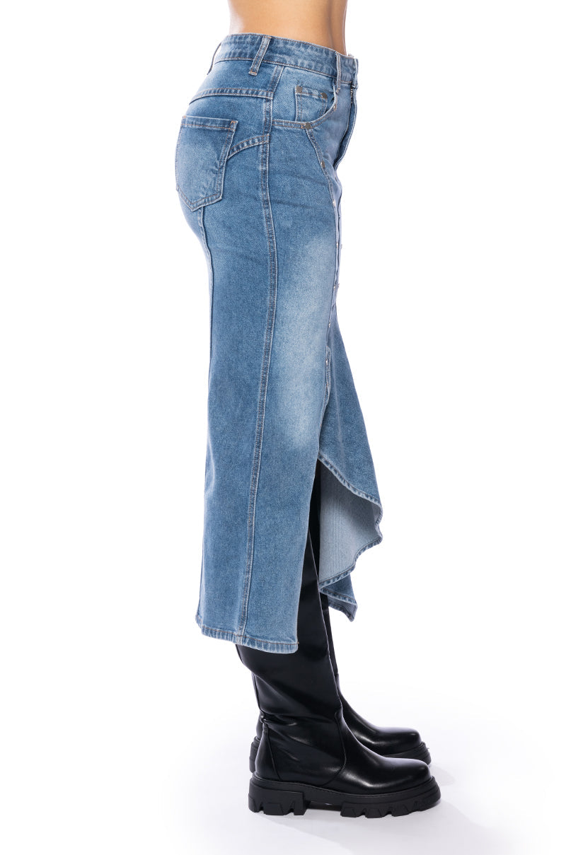 ARIELE MID DENIM SKIRT