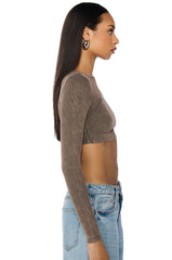 BOARDWALK MINERAL WASH LONG SLEEVE BABY TEE