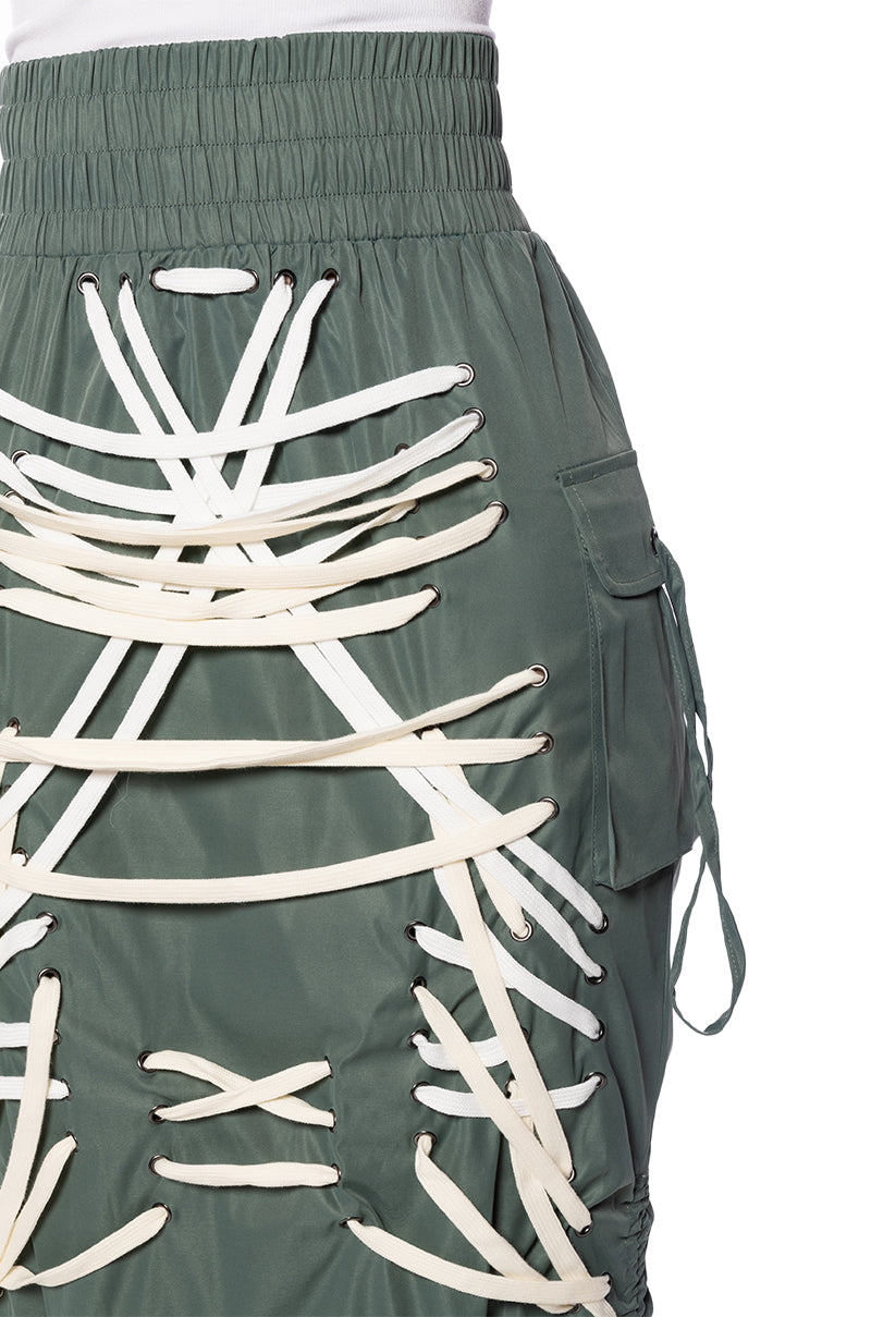 BRIELLE TIED UP MAXI SKIRT