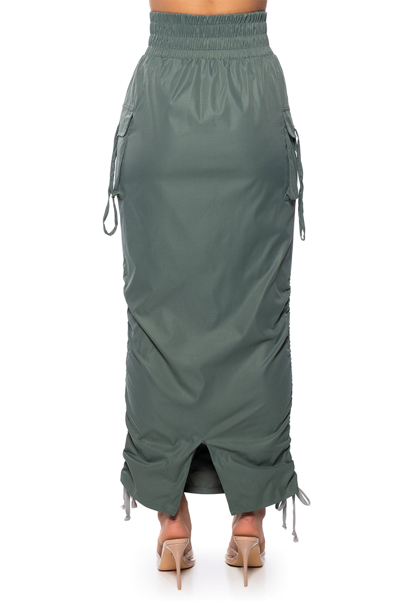 BRIELLE TIED UP MAXI SKIRT