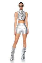 BROKEN MIRRORS MOCK NECK TANK