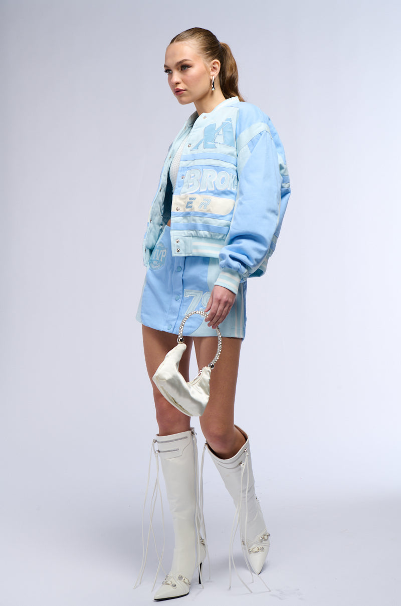 BRUISED NEVER BROKEN MINI SKIRT