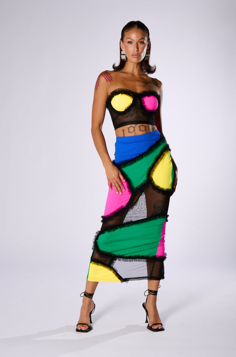 CARNIVALE TULLE DETAIL TUBE BRA