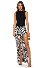 CASSIE ANIMAL PRINT MAXI SKIRT