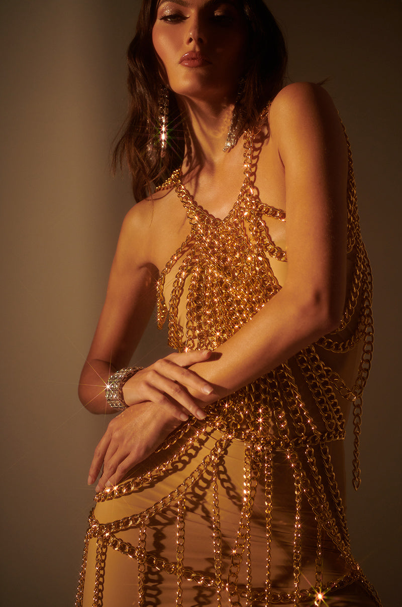 CHAIN ME UP MAXI DRESS