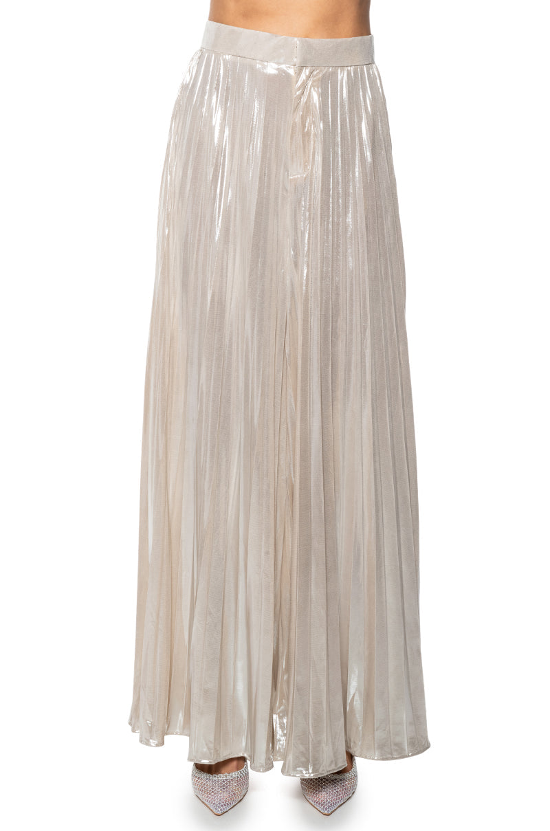 CHAMPAGNE POP PLEATED PANT