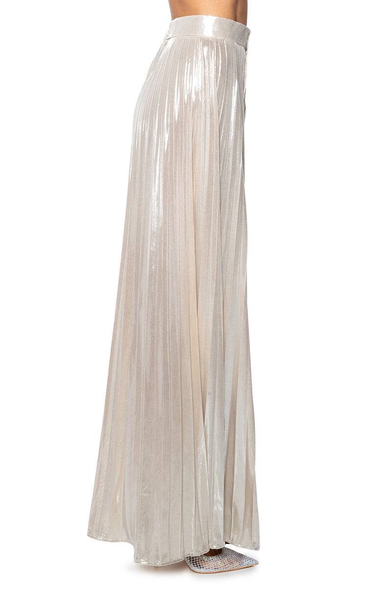 CHAMPAGNE POP PLEATED PANT