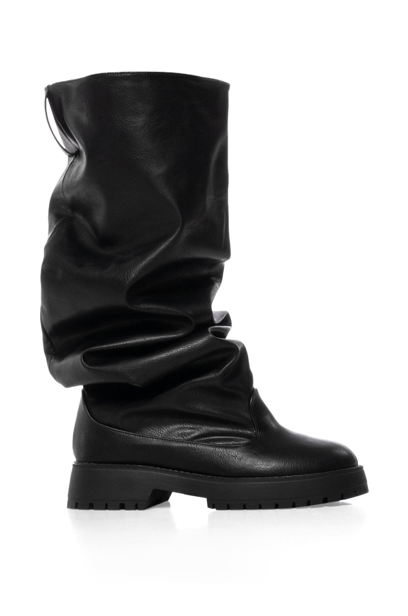CITY OF GOD BLACK FLAT BOOT