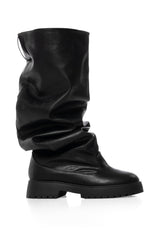 CITY OF GOD BLACK FLAT BOOT