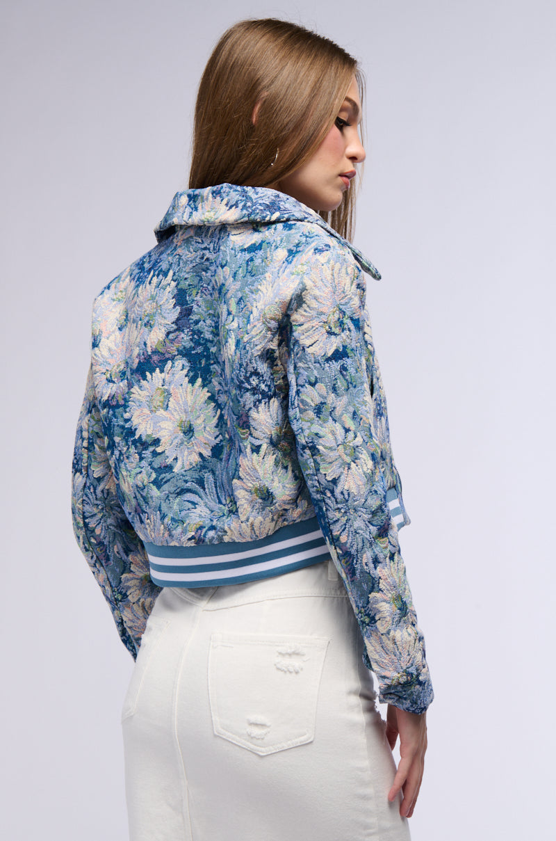 CLOUD NINE BROCADE BOMBER