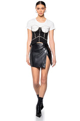 DANNI EMBELLISHED CORSET TSHIRT