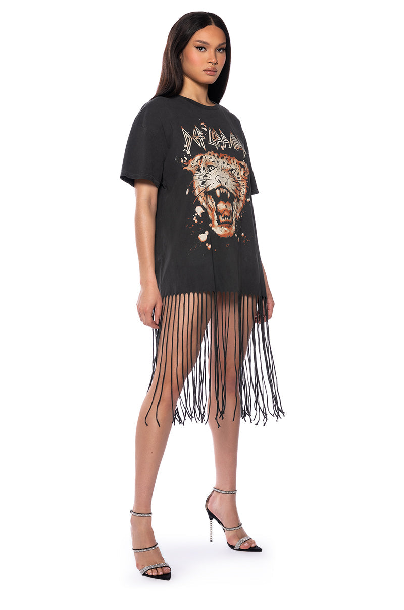 DEF LEPPARD FRINGE DRESS