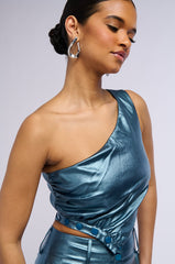 DISCO BABE ONE SHOULDER TOP