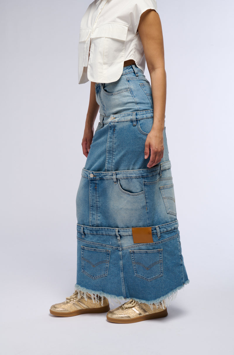 ESSIE DENIM MAXI SKIRT