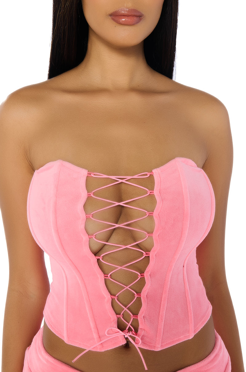 FASHION ICON LACE UP CORSET
