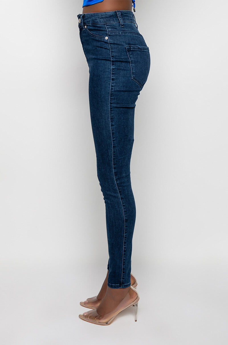 FLEX-FIT HIGH WAISTED SUPER STRETCHY SKINNY JEANS