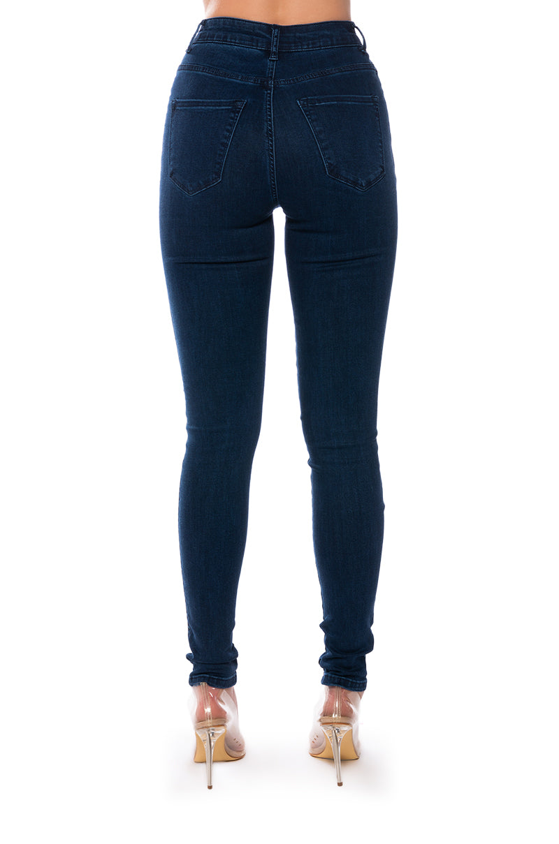 FLEX-FIT HIGH WAISTED SUPER STRETCHY SKINNY JEANS