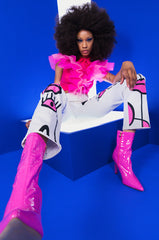 APHRODITE SLEEVELESS MESH BLOUSE