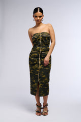 FOR THE GRAM CARGO MIDI DRESS