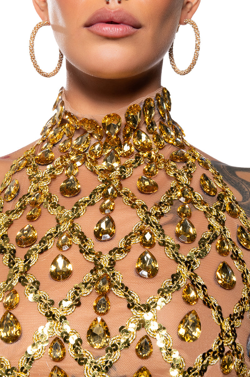 FOR THE LONG RUN EMBELLISHED TOP