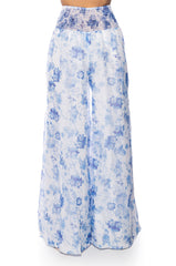 GARDENIA SATIN PALAZZO PANT