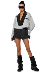 GINA ATHLETIC PLEATED MINI SKIRT